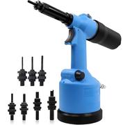 Pneumatic Air Riveter, Heavy Duty Rivet Gun Tool for M3-M12 Nuts, Ideal for Mechanics, Construction, Home Improvement Projects - Durable and Efficient Tool