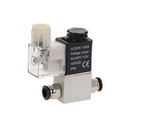 Pneumatic Air Solenoid Valves 2 Position 2 Port 1/4" Normally Closed 12V/24V/110V/220V 2V025-08 Black Quick Fitting 4mm 6mm 8mm(8mm,DC 12V)