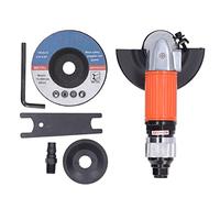 Pneumatic Angle Grinder 4 Inch Lightweight Knob Type Ergonomic Handle with Rotation Switch for Wood Metal Stone Pipe Cutting Grinding Zinc Alloy 100mm Plate Size