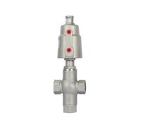 Pneumatic Angle Seat Valve, 3 Way Pneumatic Angle Seat Check Valve 16 Bar NC Actuator Single Double Acting 3/4" DN20(Single Acting)