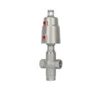 Pneumatic Angle Seat Valve, 3 Way SS304 Pneumatic Angle Seat Check Valve 1/2" DN15 16bar NC Double/Single Acting(Single Acting)