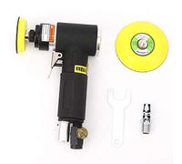 Pneumatic Angled Sander Polisher High Performance Orbital Polishing Machine with Low Noise Gear Transmission for Hardware Furniture Plastic Paint Aluminum Alloy 2in 3in Grinding