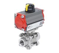 Pneumatic Ball Valve G3/8'' Stainless Steel Double Acting