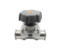 Pneumatic Ball Valve Push to Connect Fittings, Sanitary Diaphragm Valve 316L Tri-Clamp for Beer, Dairy Products 12.7-51mm(19mm)