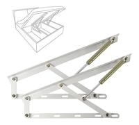 Pneumatic Bed Supports, 2Pcs Hydraulic Bed Lift Mechanism, Lifting, Heavy-Duty Box Spring Hinges(Wit,110cm/3.6ft)