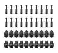 Pneumatic Blanking Plug 1/4 Inch Plastic Quick Connect Tube Cap | Pa and PU Tubing, Black Finish, Air Flow Segregation, Leak Prevention