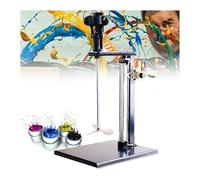 Pneumatic Bracket Mixer, 5 Gal 20L Stainless Steel Automatic Paint Stirring Machine, Desktop Vertical Air Agitator, for Mixing Pain
