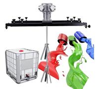 Pneumatic Bracket Mixer, Adjustable Size, 1000L Tank Paint Machine for Ink Dissolver Agitator(Small5cylinders)