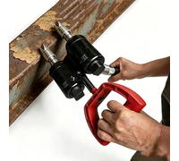 Pneumatic Bush Hammer Tool, Impact Hammer for Bush-Hammered Stone, Double-Headed Carbide Tips, Shock Absorbing Handle for Surface Roughening