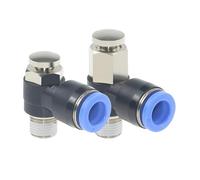 Pneumatic Button Valve Quick Plug Pressure Relief Connector JSB4/6/8/10/12 Normally Closed Manual Press Type Exhaust(JSB6-01-L)