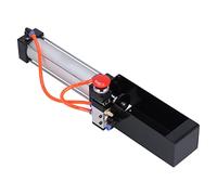 Pneumatic Can Crusher, Eco Friendly & Steel Frame, Fast Recycling Tool for 12 Ounce, 16 Ounce Cans, Transparent Bottle with Safety Valve, Rubber Gasket, Materials, Air