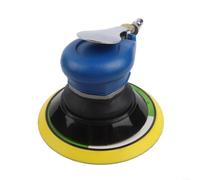 Pneumatic Car Polisher 6-Inch 1/4 Inch Thread Metal Plastic | 13500 RPM no-load speed, low vibration control, smooth finish on auto and wood, rear exhaust port, safety lock(6-inch)