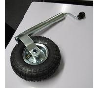 Pneumatic Caravan Jockey Wheel 48MM with Metal Rim (Heavy Duty Trailer Wheel Guide)