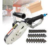 Pneumatic Cardboard Box Waste Stripper Tool, 6-8kg Air Pressure Paper Edge Cutter Machine, High Speed Corrugated Stripping Equipment with Wear-Resistant Alloy Chain(5mm)