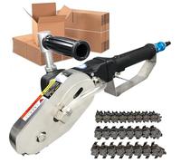 Pneumatic Carton Box Waste Stripper, Portable Cardboard Edge Cutting Tool, Paper Trimming Machine for Packaging Recycling
