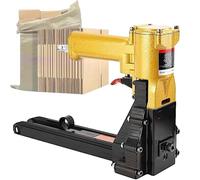 Pneumatic Carton Stapler, Handheld Box Stapler for Closing Cartons, Adjustable Nail Depth, Industrial Packing Tool
