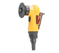 Pneumatic Chamfering Tool, 35000 RPM Air Powered for Edge Trimming Grinder for Metal Wood Acrylic, Lightweight Deburring Machine with C-Type & R-Type, Safety Lock, Aluminium Body(C Package 2)