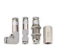 Pneumatic Check Valve 6mm 8mm 10mm 1/4 3/8 1/2 One Way Non Return Air Single Brass Pipe Fitting Adapter(SPM-6)
