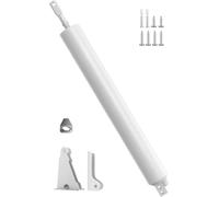 Pneumatic Closer,Aluminum,Standard-Duty Door Closer with Hold Open Feature & Smooth Closing Motion - for Medium Storm, Screen Doors (DC002)