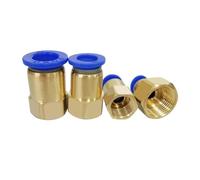 Pneumatic Components10pcs/lot BSPT PCF6-01 PCF6-02 PCF8-02 Pneumatic Connectors Female Straight One-Touch Quick Release Fitting(PCF10-04)