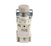 Pneumatic Compressed Air Regulator Valve High Accuracy Pressure Reducing Valve with Bracket for Industrial Automation Systems Aluminum Alloy Construction