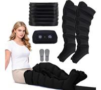 Pneumatic Compression Leg Massager Boots, Enhance Blood Circulation & Relieve Muscle Fatigue, Lymphatic Drainage Therapy for Lipedema Relief, Suitable for Full Leg, Calf and Foot Care