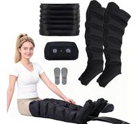 Pneumatic Compression Leg Massager, Effective Lymphatic Drainage & Circulation Booster, Alleviate Aches and Fatigue for Calf, Foot, Full Leg, Perfect for Daily Relax and Sports Rehabilitation