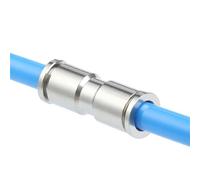 Pneumatic Connection Air Tube Fittings, Hose Repair Connector,Nickel P Brass Fitting, 4mm, 6mm, 8mm, 10mm, 12mm, 4, 6, 8, 10, 12 1Pcs(PU8-8)