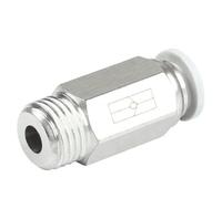 Pneumatic Connection Check Valve Air Hose Tube Non-Return Fitting 4mm 6mm 8mm 10mm Quick Fittings Connector Set 1/4 in 1Pcs(SPC12-04,1pcs)
