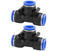 Pneumatic Connector 2PCS T-Type Air Tube Fitting for Quick Connection of Air Piping, Pneumatic Tools (T-Type Fitting 12mm)