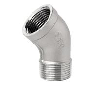 Pneumatic Connector 45 Degree Female to Male Elbow 304 Stainless Steel Pipe Fitting, Multiple Sizes(DN40)