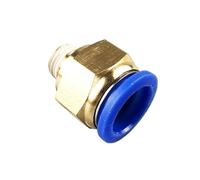 Pneumatic Connector Fitting PC 4mm 6mm 8mm 10mm 12mm Thread 1/8 1/4 3/8 1/2 Hose Fittings Pipe 5Pcs(OD6mm-1I2)