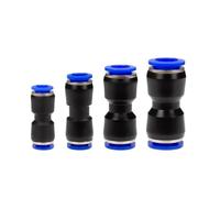 Pneumatic Connector Plastic Hose Air Pipe 4 6 8mm 10mm 12mm 14mm 16mm Straight Reducing Gas(PU-8)