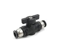 Pneumatic Connector POWERTOOL Plastic Ball Valve Lever Shut Off Valve Air Flow Control Switch for Air Piping and Pneumatic Tools (8mm)