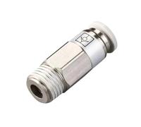 Pneumatic Connector VPC M5 1/8" 1/4" 3/8" 1/2" BSP Threaded Pneumatic Connector 2Pcs(VPC8-02)