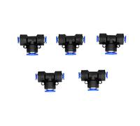 Pneumatic Connectors Plastic Air Hose T Tube Push Connect Tee Union PEG6 12 6 Efficient Air Line Fittings Gas Pipeline