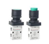 Pneumatic Convex Head Button Type 2-Position 3-Way Manual Mechanical Valve S3PP/S3PF-M5/06/08-R/G/B(S3PF-M5R)