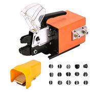 Pneumatic Crimper Machine AM-10, Multifunction Wire Terminal Crimping Tool, 15 Die Sets, for Various Terminal Types
