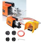Pneumatic Crimping Tool Am-10, Ferrule Crimping Tool, Air Powered Wire Terminal Crimping Machine Crimping Up to 16mm2, with 4 Optional Die Sets for Various Kinds of Terminals,AM-10