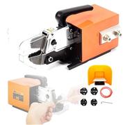 Pneumatic Crimping Tool (Am-10), Pedal Start Crimping Pliers, Crimping Up to 16mm², Pressure:0.5-0.7MPa, with 4 Sets Dies, for Many Kinds of Terminals,AM-10