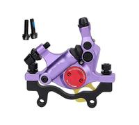 Pneumatic Cylinder MTB Oil Disc Hydraulic Brake Line Pull Calipers Front & Rear G3 Rotors 120/140/160/180MM MT200 M315(Purple Rear)