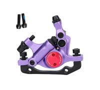 Pneumatic Cylinder MTB Oil Disc Hydraulic Brake Line Pull Calipers Front & Rear G3 Rotors 120/140/160/180MM MT200 M315(Purple Pair)