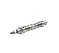 Pneumatic Cylinder, Pneumatic Stainless Air Cylinder Bore 20mm 10-300mm Stroke Double Action Mini Round Cylinders MA20x100S-CA-U-CM(MA20X45S,-U Flat-end Type)