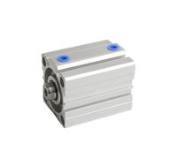 Pneumatic Cylinder SDAD Compact Small Pneumatic Tool, Double Acting Thin Cylinder, Air Female Thread Screwed Piston Rod(15MM*63MM)