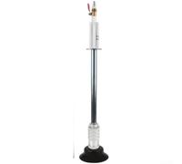 Pneumatic Dent Puller, Vacuum Suction Cup, Auto Body Repair Tool, Slide Hammer Mechanism, Copper Aluminum Build, Paint Safe Extraction, Silver Finish,(Single Suction Cup)