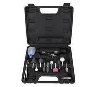 Pneumatic Die Grinder Kit 25000 RPM 90PSI Working Pressure 1/4 Inch Air Straight Die Grinder Set for Grinding Cutting Polishing