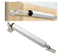 Pneumatic Door Closer Window Closer with Pressure Plate Hold Function Adjustable Closing Speed Smooth Motion Complete Protection - 3 Pcs Brown