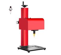 Pneumatic Dot Peen Marking Machine, Liftable Pneumatic Engraver with Pressure Regulating Valve, Maximum Marking Depth 0.1-1 mm, for Marking Codes, Serial Numbers(20x13cm)