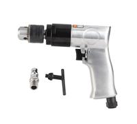 Pneumatic Drill 3/8 Inch 1800RPM High Speed Reversible Drill Tool for Efficient Hole Drilling on Floors Iron Plate with Human Centered Design