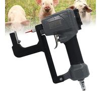 Pneumatic Ear Tag Plier with Air Pressure Pump, Hydraulic Notcher, Vertical Marking, Automatic Rebound, 2750rpm/min Speed, Reduces Bleeding for Pigs, Cattle, Sheep